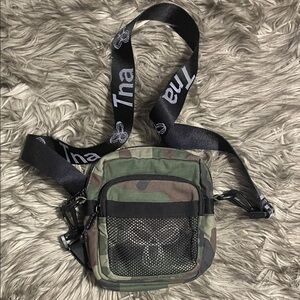 TNA Green Camouflage Belt Bag